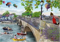 Falcon Looking Across The River - puzzle image