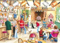 Falcon Summer Evening at the Pub - puzzle image
