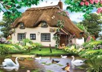 Falcon Swan Cottage - obrázek puzzlí