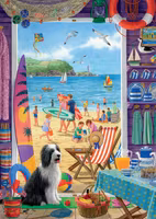 Falcon Through the Beach Hut Door - puzzle image