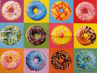 Fishwisdom Colorful Donuts - puzzle image