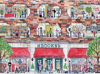 Galison A Day at the Bookstore - puzzle image