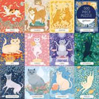 Galison Cat Zodiac - puzzle image
