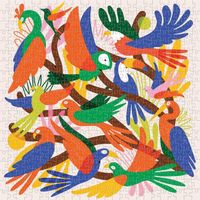 Galison Chromatic Birds - puzzle image