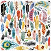 Galison Feathers - puzzle image