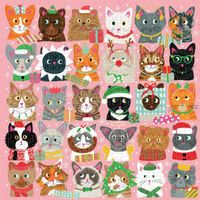 Galison Festive Furballs - puzzle image