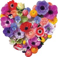 Galison Flora Heart - obrázek puzzlí