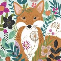Galison Fox and Flowers - obrázek puzzlí