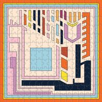 Galison Frank Lloyd Wright Textile Blocks: Freeman House - puzzle image