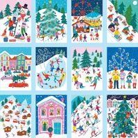 Galison Merry & Bright Day 1 - 12 - puzzle image