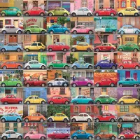 Galison Muchos Autos - puzzle image