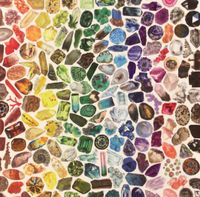 Galison Rainbow Crystals & Gems - puzzle image