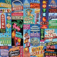 Galison Vintage Motel Signs - puzzle image
