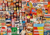 Gibsons 1960s Shopping Basket - puzzle image