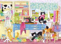 Gibsons Catastrophe Cottage - Cats in the Craft Room - obrázek puzzlí