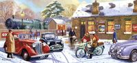 Gibsons Christmas Eve at the Station - puzzle image