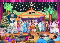 Gibsons Magic of Christmas - The Nativity Play - puzzle image
