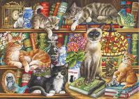 Gibsons Puss in Books - puzzle image