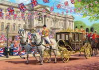 Gibsons Royal Celebrations: Queen's Carriage - puzzle image