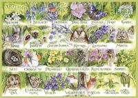Gibsons Woodland Seasons - Spring - puzzle image