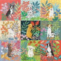 Good Puzzle Co. Dogs and Flowers - puzzle image