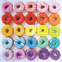 Good Puzzle Co. Rainbow Donuts - puzzle image