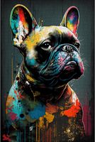 Green anno Bouledogue Français - puzzle image