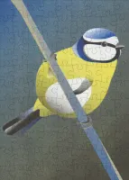Happily Blue Tit - obrázek puzzlí