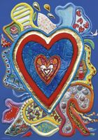 Heye Hearts Of Gold: Red & Blue - puzzle image