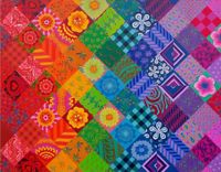 The House of Puzzles Patchwork Rainbow - obrázek puzzlí