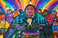 Indigenous Art Puzzle Being Around Grandma - puzzle image