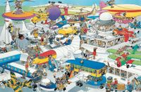 Jumbo Jan van Haasteren: Busy Airport - obrázek puzzlí
