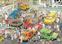 Jumbo Jan van Haasteren: In The Car Respraying Shop - puzzle image