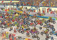 Jumbo Jan van Haasteren: Motorbike Race - Puzzlebild