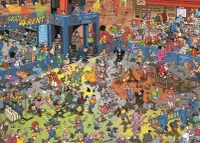 Jumbo Jan van Haasteren: Roller Disco - puzzle image