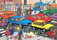 Jumbo Jan van Haasteren: Traffic Jam - puzzle image