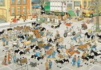 Jumbo Jan van Haasteren: The Cattle market - puzzle image