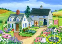 KI Puzzles (Karmin International) Quilt Barn - obrázek puzzlí