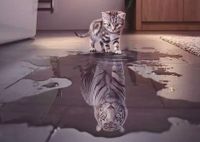 Kavavo Cat with a Tiger Heart - puzzle image