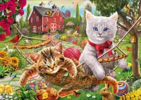 KS Games Cats on the Farm - Puzzlebild