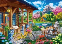 KS Games Colorful House Near the Lake - puzzle image
