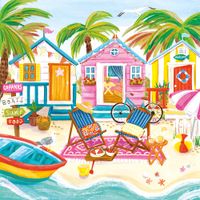 Magnolia Beach Huts - puzzle image