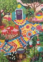 Magnolia Garden Mosaic - puzzle image