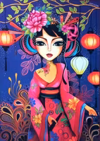 Magnolia Geisha - obrázek puzzlí