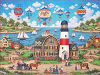 Masterpieces Balloons Over the Bay - obrázek puzzlí