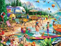Masterpieces Day at the Lake - puzzle image