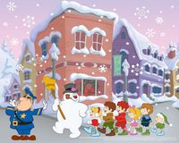 Masterpieces  Frosty the Snowman 4-Pack - Parading Through Town - puzzle image