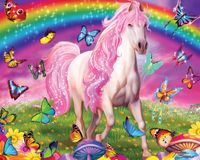 Masterpieces Glow in the Dark 4-Pack Purple: Unicorn - puzzle image