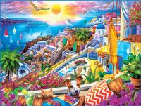 Masterpieces Medley - Santorini Sails - puzzle image