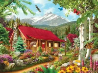 Masterpieces Mountain Hideaway - puzzle image